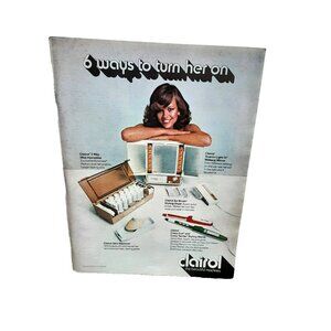 Vintage 1974 Clairol Print Ad Hair Care Styling Dryer Curl Mirror Beauty Machine